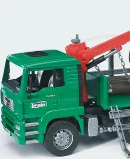 Hračky - dopravné stroje a traktory BRUDER - 02769 Nákladné auto MAN prepravník dreva