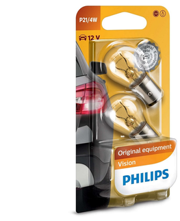 Žiarovky Philips SADA 2x Autožiarovka Philips VISION 12594B2 BAZ15d/4W/12V 