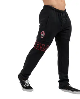 Pánske klasické nohavice Voľné tepláky s vreckami Nebbia Commitment 705 Black - XXL
