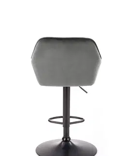 Barové stoličky HALMAR H-103 barová stolička sivá / čierna