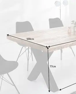 Jedálenské stoly Jedálenský stôl THOR X Dekorhome 240x100x77 cm