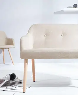 Lavice do jedálne LuxD Dizajnová lavica Sweden prírodná