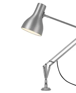 Stolové lampy na písací stôl Anglepoise Anglepoise Type 75 lampa pätica skrutky striebro