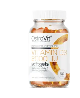 Vitamín D OstroVit  Vitamin D3 2000 IU softgels 60 kaps.