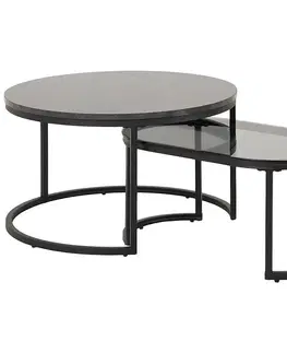 Konferenčné stolíky s úložným priestorom Konferenčný stolík black marble 89485