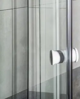 Sprchovacie kúty AQUALINE - AMICO sprchové dvere výklopné 820-1000x1850, číre sklo G80