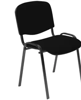 Čalúnené stoličky Stolička Iso black C-11 čierna