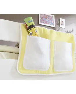 Príslušenstvo k detským posteliam Vrecko Na Posteľ Žlté/biele