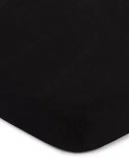 Plachty 4home jersey prestieradlo čierna, 90 x 200 cm