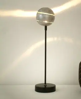 Stolové lampy Holländer Dekoratívna stolná lampa GUĽOVÝ BLESK STRIEBRO
