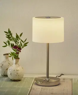 Stolové lampy BANKAMP BANKAMP Grazia stolová LED lampa, hliník/biela