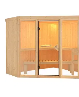 Sauny Interiérová fínska sauna 245 x 245 cm Dekorhome
