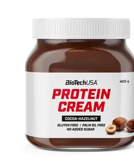 Arašidové a iné maslá Protein Cream - Biotech USA 400 g White Chocolate
