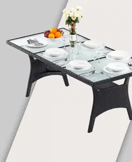 Záhradné stoly Záhradný stôl 190 cm Hnedá