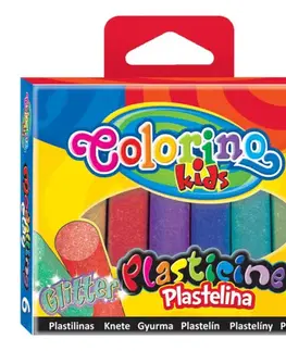 Kreatívne a výtvarné hračky PATIO - Colorino plastelína BROKÁT 6 farieb