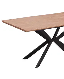 Jedálenské stoly HALMAR Legarto rozkladací jedálenský stôl dub prírodný / čierna