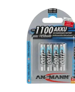 Predlžovacie káble Ansmann Ansmann 07521 Micro AAA - 4ks nabíjacia batéria AAA NiMH1,2V/1050mAh 