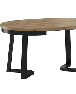 Stoly v podkrovnom štýle Rozkladací stôl ST-17 110/210x110cm dub wotan