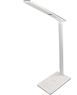 Stolové lampy Retlux RTL 198 Stolná LED lampa s Qi dobíjaním biela, 5 W, 250 lm