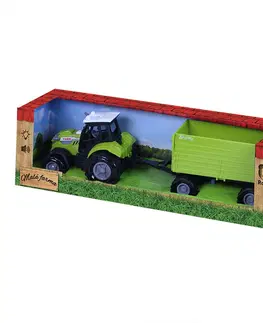 Hračky - dopravné stroje a traktory RAPPA - Traktor so zvukom a svetlom s vlečkou