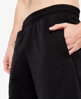 nohavice Pánske šortky na fitness čierne