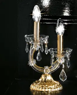 Stolové lampy Masiero Dvoj-plameňová stolná lampa Maria Teresa