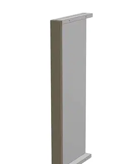 Kuchynské skrinky horný pilaster š.5, v.72, Modena WP572, grafit / biely mat