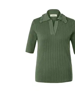 Shirts & Tops Rebrovaný pulóver s krátkym rukávom