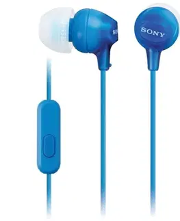 Slúchadlá Sony MDR-EX15AP slúchadlá s handsfree, modrá