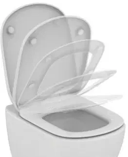 Záchody DEANTE Podstavný rám, pre závesné WC misy bez tlačidla + WC Ideal Standard Tesi se sedlem RIMLESS CST_WC01 X TE2
