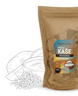 Kaše, müsli a cereálie Protein & Co. Proteínová ryžová kaša 1600 g Zvoľ príchuť: Sweet natural