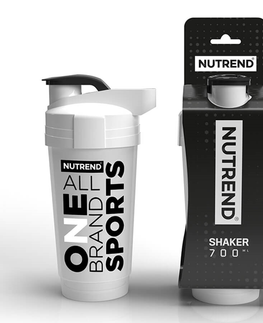 Shakery Shaker Nutrend 2021 700 ml priehľadná so zlatým logom