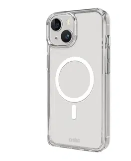 Puzdrá na mobilné telefóny Zadný kryt SBS Light Mag s MagSafe pre Apple iPhone 15 Plus14 Plus, transparentná TELIGMAGIP1567T