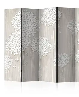 Paravány Paraván Paper Dandelions Dekorhome 135x172 cm (3-dielny)