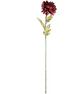 Kvety Umelá chryzantéma, v. 74 cm, vínová