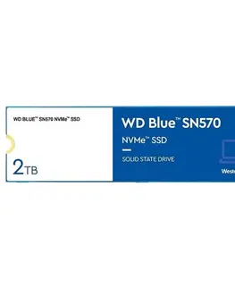 Pevné disky WD Blue SN570 SSD 2 TB NVMe M2 2280 WDS200T3B0C