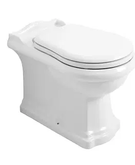 Záchody KERASAN - RETRO WC misa 39x61cm, spodný/zadný odpad, biela 101601