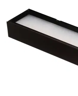 Nástenné svietidlá MCJ Mera LED nástenné svietidlo, šírka 40 cm, čierna, 3000K