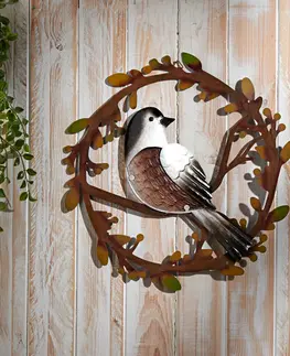 Drobné dekorácie a doplnky Kovová dekorácia "Vtáčik"
