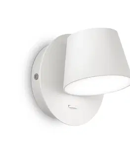 Nástenné svietidlá Ideallux Ideal Lux Gim LED svetlo hlava nastaviteľná biela