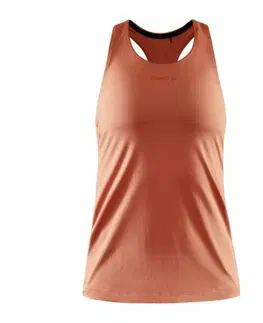 Dámske topy Dámsky funkčný nátelník CRAFT ADV Essence oranžový 1908770-696000 XL