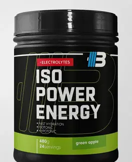 Iontové nápoje Iso Power Energy - Body Nutrition 480 g Green Apple