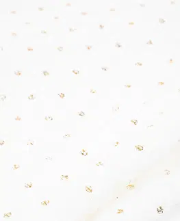 Prikrývky na spanie Deka Dots biela, 150 x 125 cm