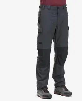 nohavice Pánske odopínateľné nohavice 2v1 MT100 odolné na treking
