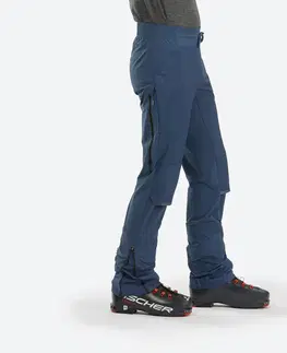 nohavice Pánske ľahké skialpinistické nohavice Pacer tmavomodré