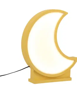 Osvetlenie Detská stolná lampička MOON LED Candellux Žltá