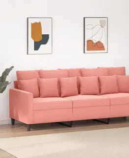 Pohovky a gauče 3miestna pohovka Dekorhome Ružová