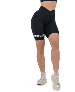 Dámske šortky Legínové šortky s vysokým pásom Nebbia 9″ SNATCHED 614 Black - XS