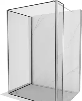 Sprchové dvere MEXEN/S - Kyoto Sprchová zástena WALK-IN 110 x 110 x 30 cm, čierny vzor, chróm 800-110-110-221-01-70-030