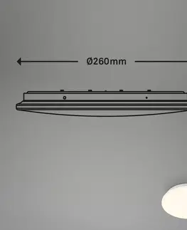 Stropné svietidlá s pohybovým senzorom Briloner Ekos LED stropné svietidlo, senzor, Ø 26 cm